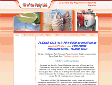 Tablet Screenshot of partymachinerentals.com